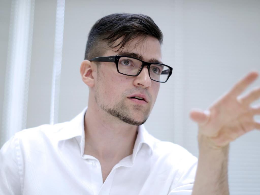 Austrian police have raided the apartment of far-right group leader Martin Sellner in a probe linking him to the man behind the attacks on two mosques in New Zealand. Pic: AFP