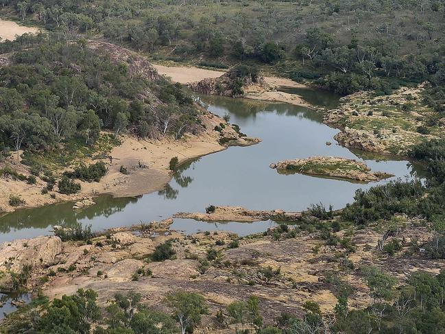 The Burdekin River where it flows into the proposed Hells Gate Dam site. Katter's Australian Party have promised to see major water infrastructure projects delivered if they secure the balance of power at OctoberÃs state election. Traeger MP Robbie Katter and Member for Kennedy Bob Katter toured the stage one sites of the Bradfield Scheme on Monday. PICTURE: MATT TAYLOR.