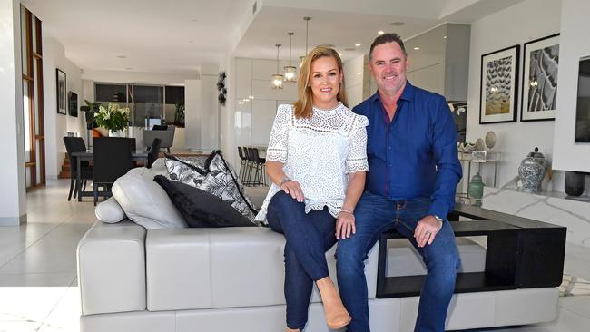 Natalie and Clint Cross are selling their home in Balmoral, which has seen the most sales of houses during the property boom this year. Picture: John Gass.