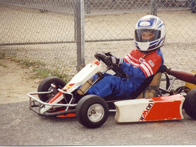 Daniel regularly competed in go-karting events.