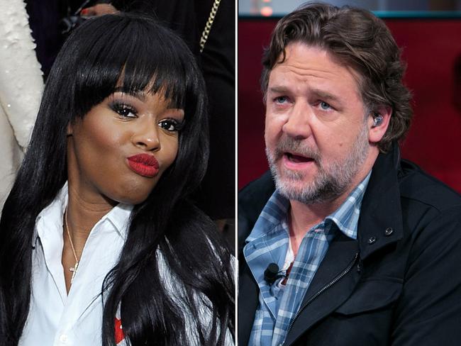 Azealia Banks also got into a fight with Russell Crowe, accusing him of using a racial slur against her. Picture: John Sciulli/Getty Images for Nasty Gal