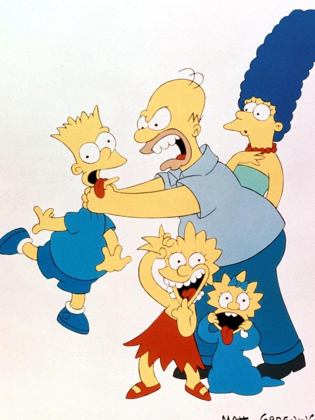 Homer has been throttling Bart since The Simpsons debuted in 1989. Picture: Universal TV/20th Century Fox/Klasky-Scupo/Alamy/The Times