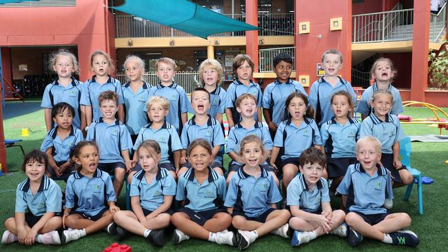 My First Year: Marymount Primary School Prey Y. Back Row - Halle, Olivia, Adeline, Teddy, Lucas, Jake, Calix, Mason, Kash. Middle Row - Gael, Marshall, Van, Lennox, Brookes, Zephi, Sienna, Maya. Front Row - Murphy, Candy, Aurora, Poppy, Millie, Caleb, Harry. Picture: Glenn Hampson.