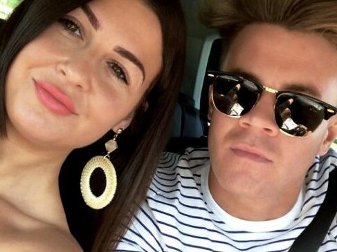 ONE TIME WEB USE ONLY - FEE APPLIES FOR REUSE - Lewis Mundy and Kimberley Floyd missed their first holiday together after losing their passports on the plane. Picture: SWNS/Mega