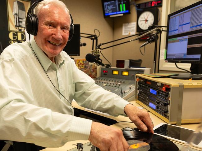 Vietnam veteran Pete Clemmens can be heard on air during the breakfast slot every Tuesday. Picture: Jason Edwards