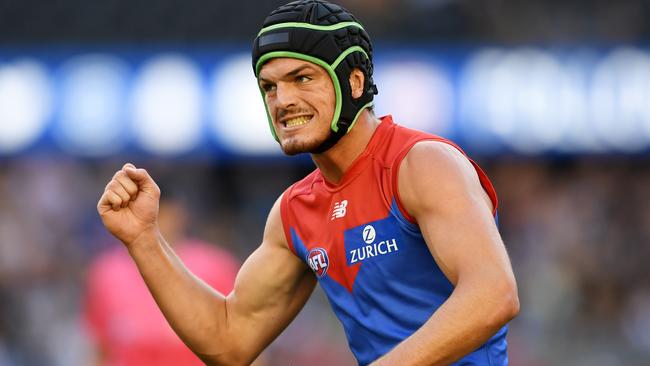 Angus Brayshaw is having a brilliant season for Melbourne. Picture: AAP Images