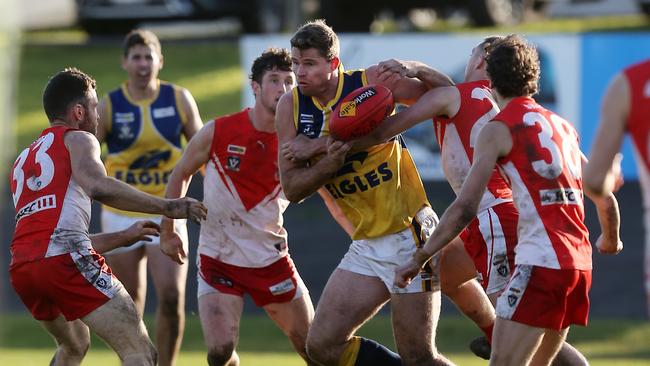 Nathan Vardy joined North Warrnambool this season. Picture: Yuri Kouzmin