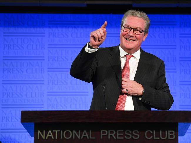 Former Australian High Commissioner to the UK Alexander Downer’s role in the political scandal will be investigated. Picture: AAP Image/Lukas Coch