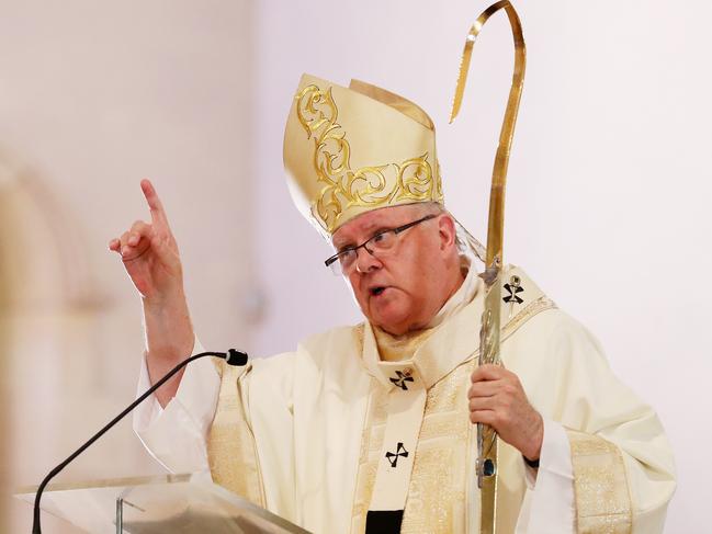 Mark Coleridge Archbishop of Brisbane, Christmas Day Mass, The Cathedral of St Stephen, Brisbane. Photographer: Liam Kidston.