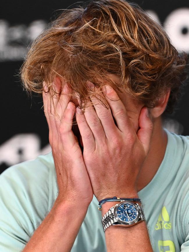 Alexander Zverev. Picture: Vince Caligiuri/AFP