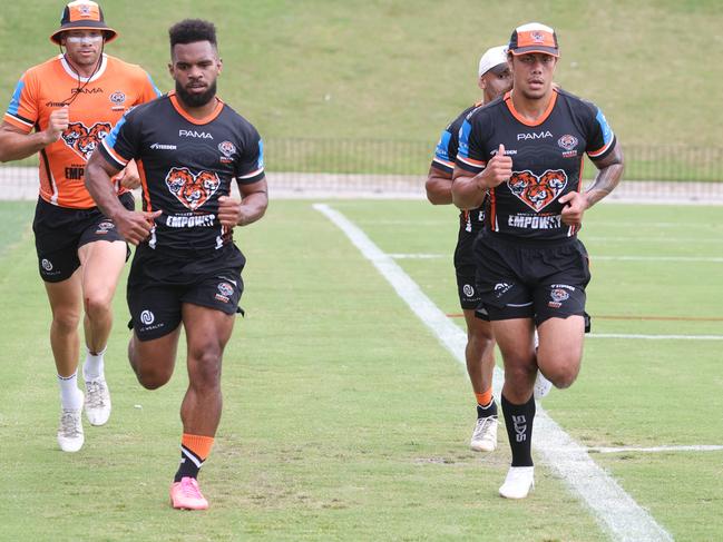 Premiership-winning recruits Sunia Turuva and Jarome Luai. Picture: Rohan Kelly