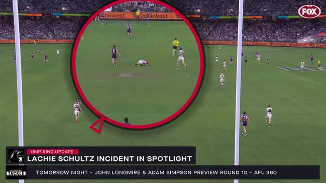 AFL says game should have stopped after Lachie Schultz incident
