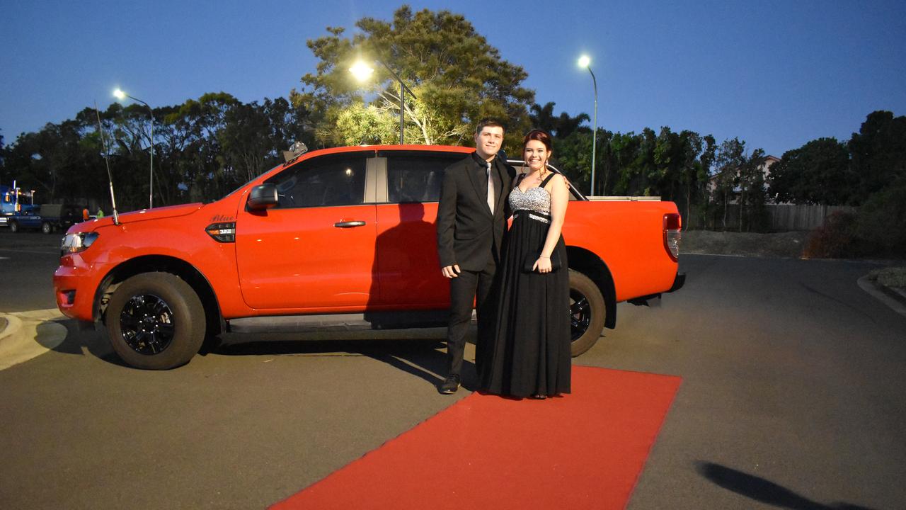 RIVERSIDE FORMAL: Ava Chalmers and Andrew Fletcher arrive at the Riverside Christian College Formal. Photo: Stuart Fast