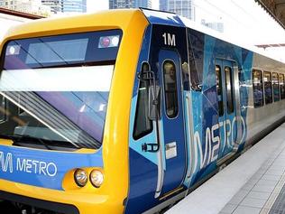 New Metro Train X'Trapolis unveiled at Flinders St Station. Pic. Rebecca Michael Pic. Rebecca Michael
