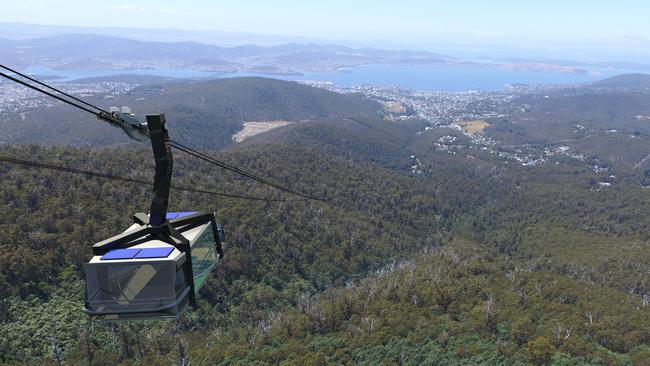 Mount Wellington cable car artist's impressions. Picture: MWCC