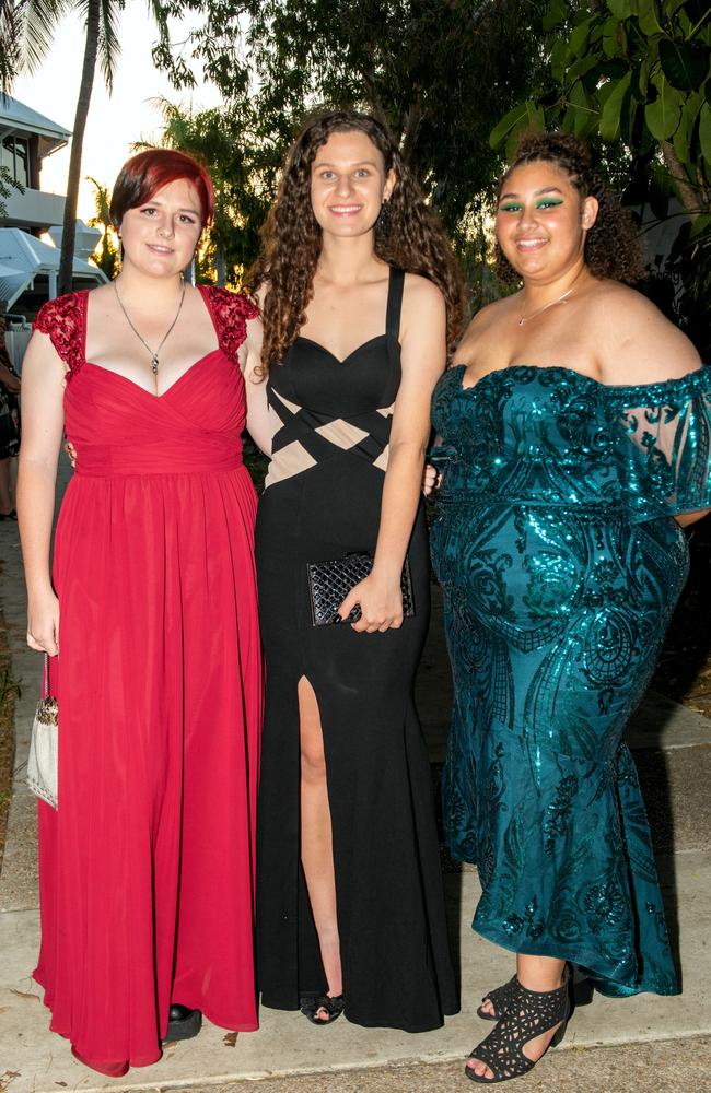 Eliza West, Emilia Konopka and Emma Baggow. Picture: Michaela Harlow