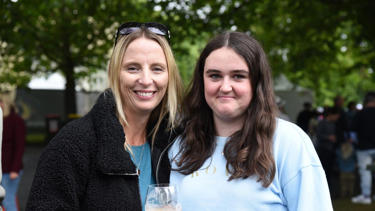 Natalie Chalmers and Addison Drake at Day 2 of Launceston's Festivale 2023. Picture: Alex Treacy