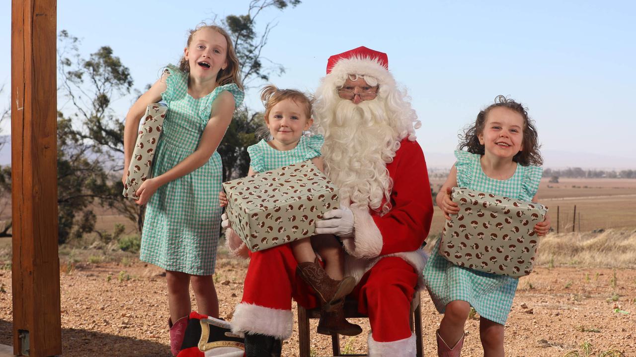 Mr Gould, aka Father Christmas, said he enjoyed spreading Christmas cheer across the Mid North. Picture: Emma Brasier