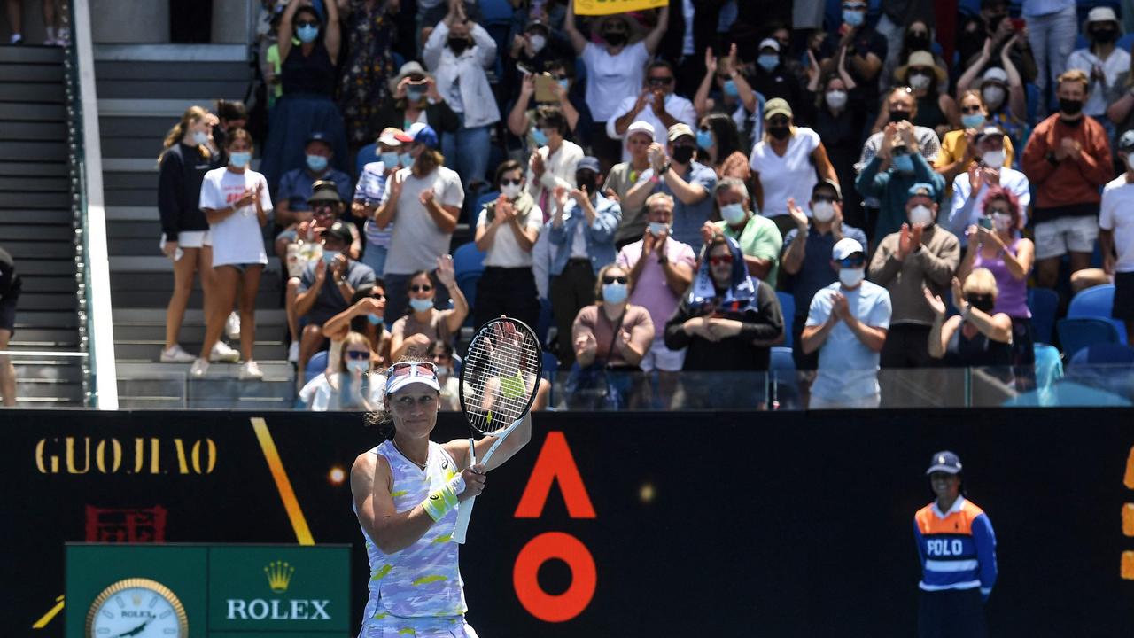 It wasn’t only Sam Stosur who revelled in her Australian Open success. Picture: AFP