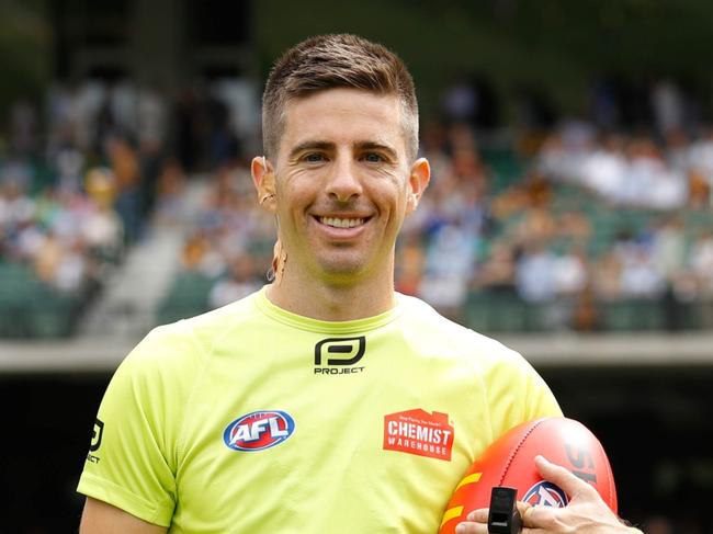 MELBOURNE, AUSTRALIA - MARCH 20: Michael Pell during the 2022 AFL Round 01 match between the Hawthorn Hawks and the North Melbourne Kangaroos at the Melbourne Cricket Ground on March 20, 2022 In Melbourne, Australia. (Photo by Dylan Burns/AFL Photos)