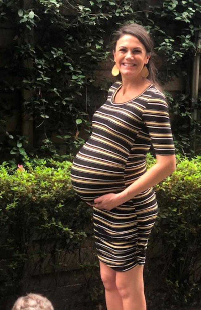 Jenny Marr was originally told she was expecting triplets – but then she found out she was carrying another baby too. Picture: Supplied