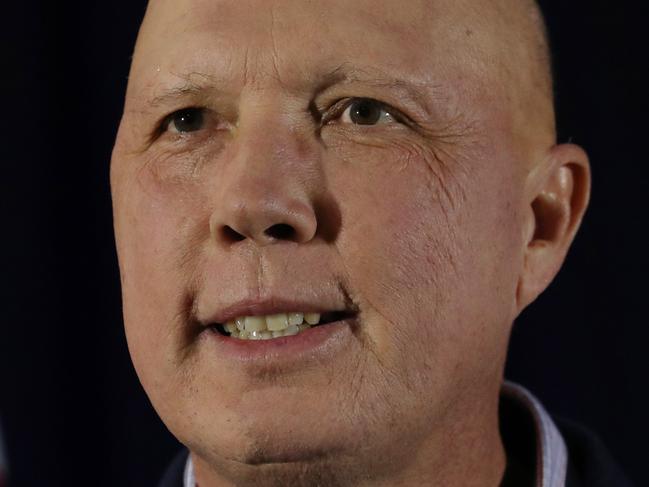 Federal Election 2022 seat of Dickson. Defence Minister and Federal Liberal member for Dickson, Peter Dutton arrives at his party in Brendale.  Picture: Zak Simmonds