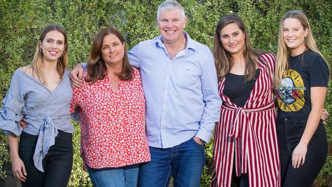 Frawley credits his wife and daughters with helping him through his toughest battle. Picture: Mark Stewart