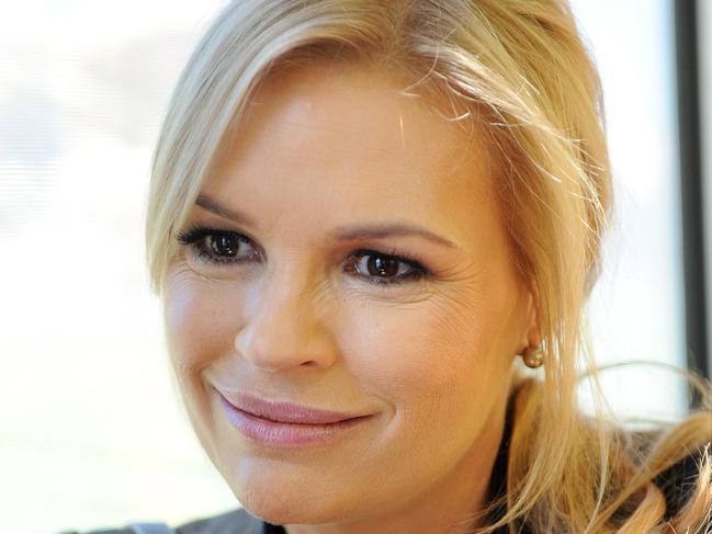 21/8/14. The City. Tram Talk with Sonia Kruger (Presenter). Pic Keryn Stevens