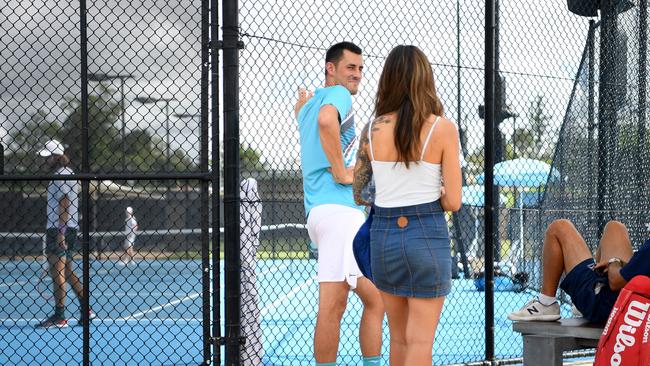 Bernard Tomic and Vanessa Sierra. Picture: NCA NewsWire / Dan Peled