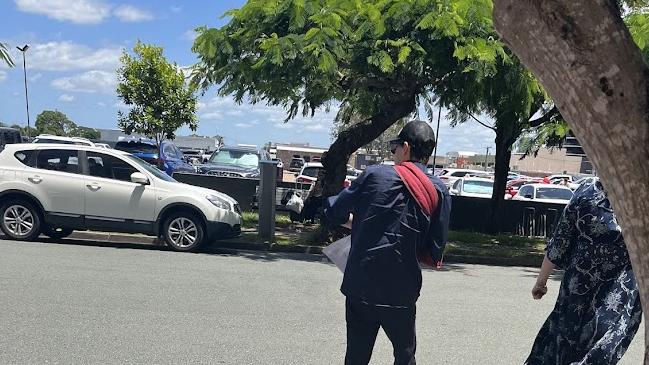 Brandon John Pankhurst left Southport Magistrates Court after being sentenced over the Millaroo Drive crash. Picture: Emily Walker