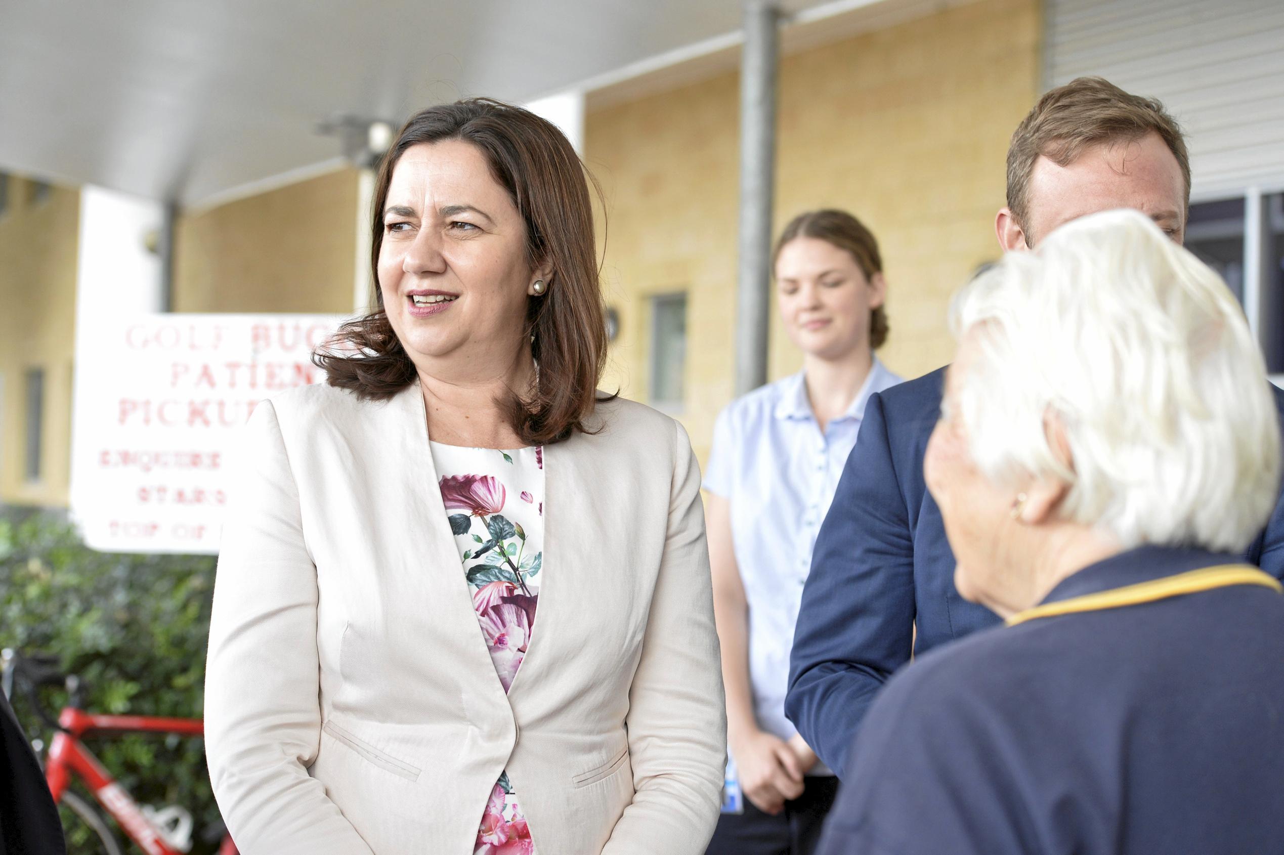 Premier Annastacia Palaszczuk and Minister for Health and Minister for Ambulance Services Dr Steven Miles at Toowoomba Hospital. Cabinet in Toowoomba. September 2018. Picture: Bev Lacey