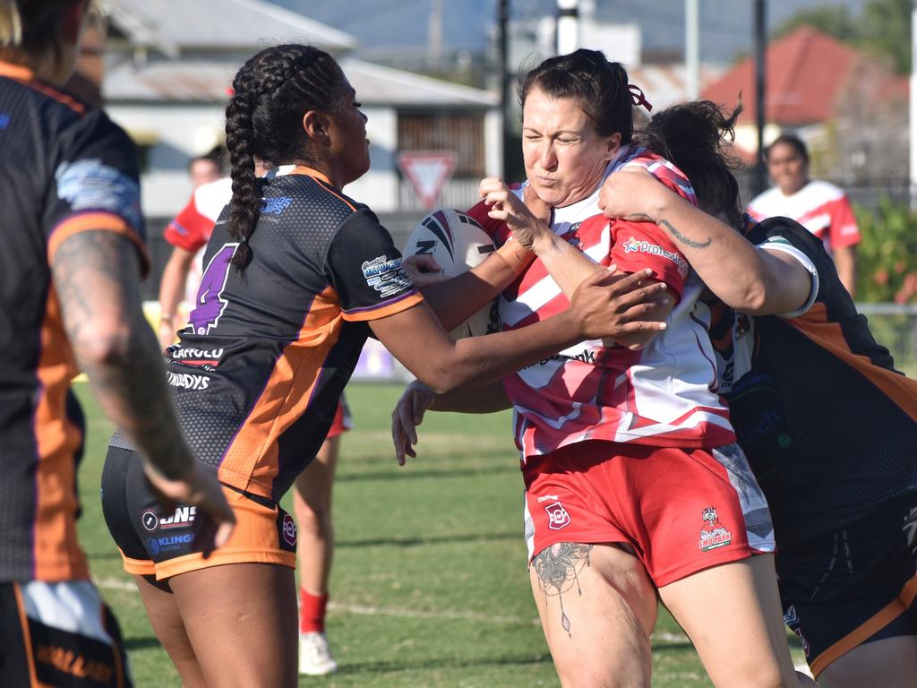 Rockhampton Rugby League open womenâ&#128;&#153;s semi-final, Wallabys versus Emu Park, Browne Park, July 22, 2023.