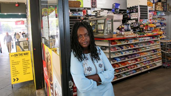 Marta Rob, owner of On The Way convenience store in the city, says she and her customers are regularly targeted with anti-social behaviour. Picture: Brett Hartwig