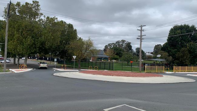 The intersection of Bourke St and Addison St near where a 19-year-old woman was allegedly sexually assaulted on April 14, 2023. Picture: Sam Turner