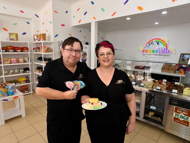 Fudgeville owners Kate and David Tilson. Picture: Evan Morgan