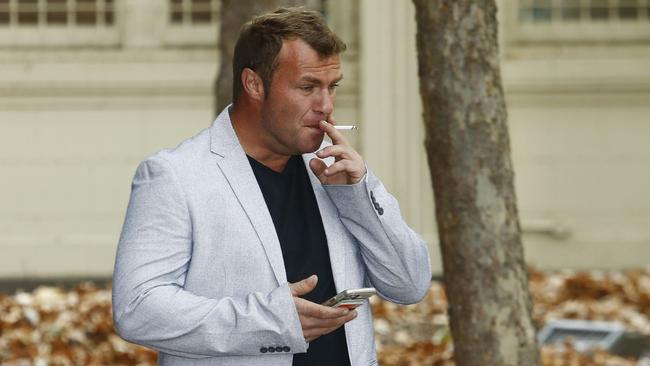 Craig Stockwell outside Parramatta Local Court before he was sentenced. Picture: John Appleyard