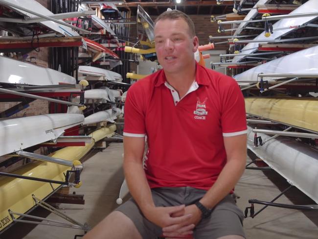 Matthias Ungemach at Mosman Rowing Club. Picture YouTube