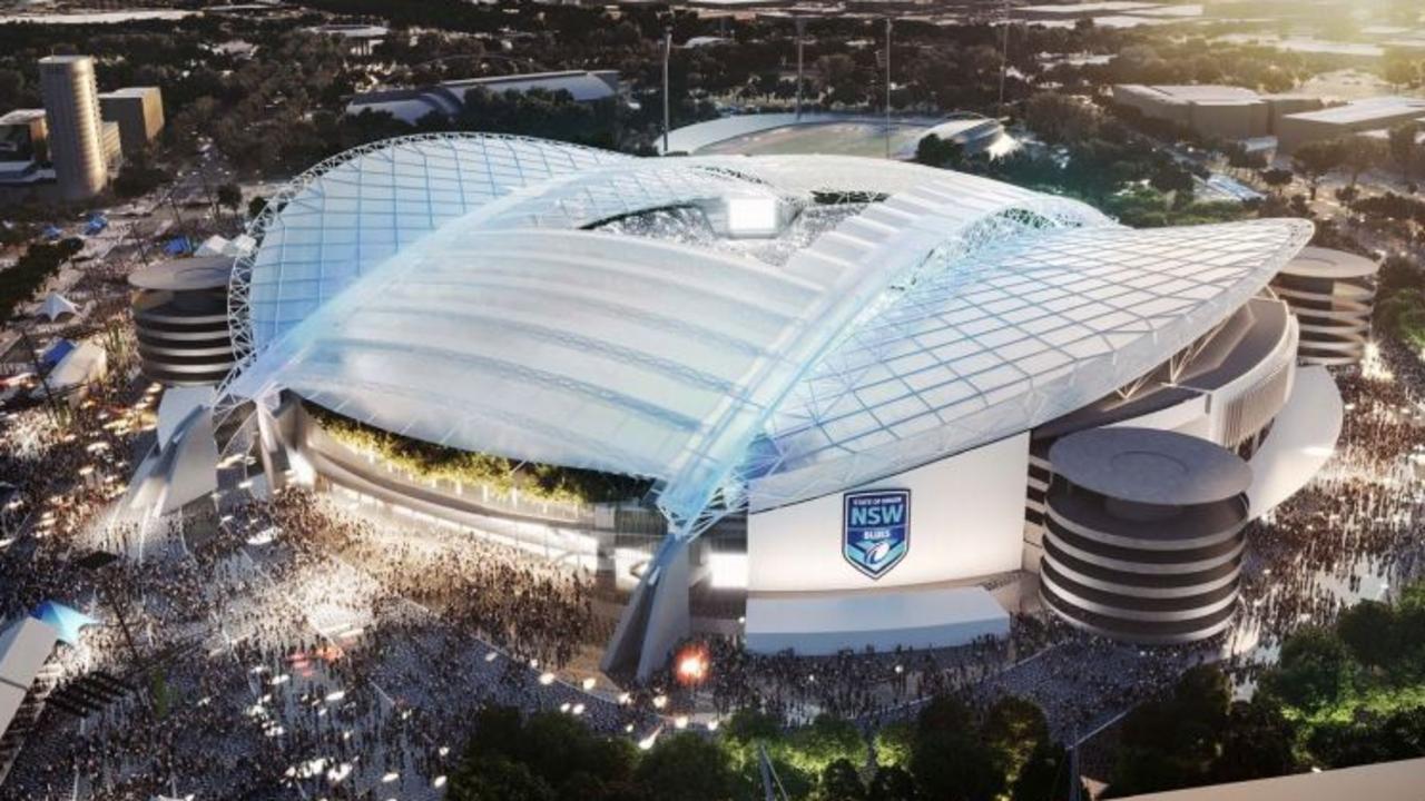 Artist's impression of redevelopment of Stadium Australia, also known as ANZ Stadium in Sydney Olympic Park. Picture: NSW Planning Department.