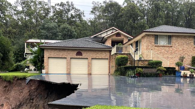 Supplied Editorial Emu Heights house caught in landslide