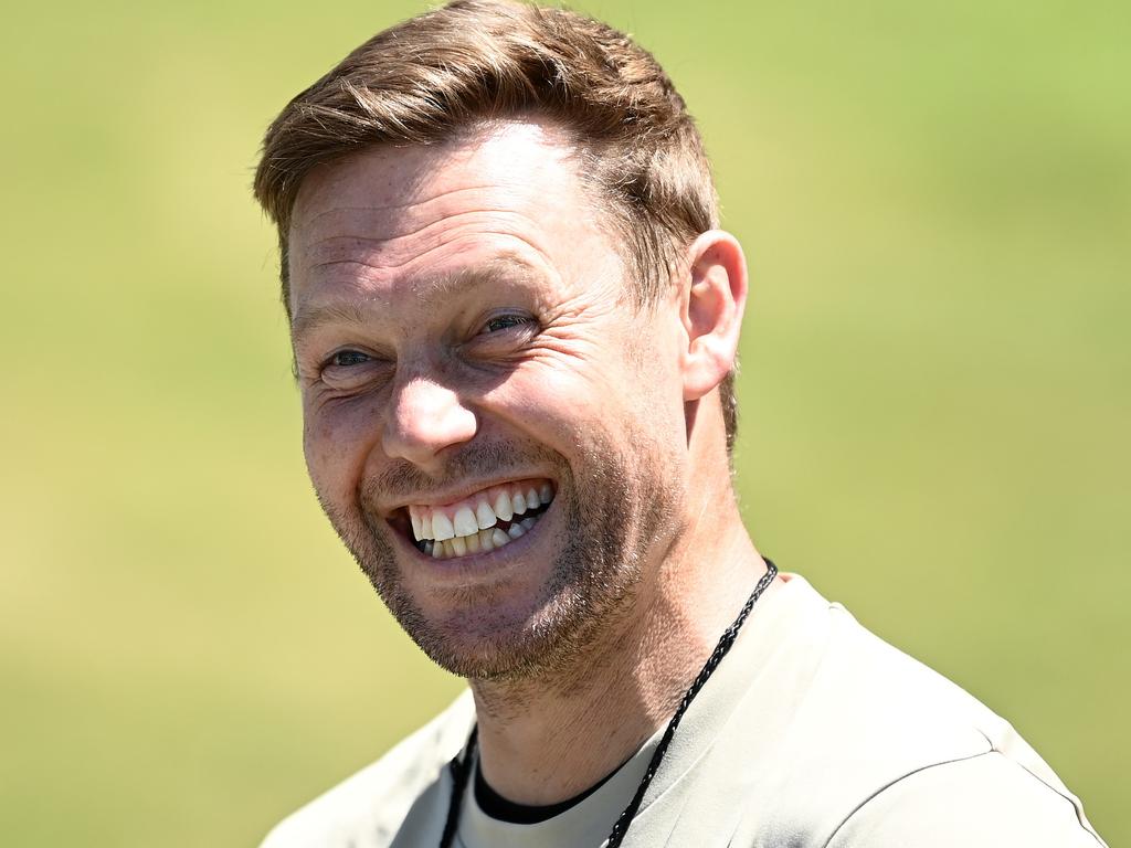 Sam Mitchell begins his tenure at Hawthorn with a smile. Picture: Getty Images