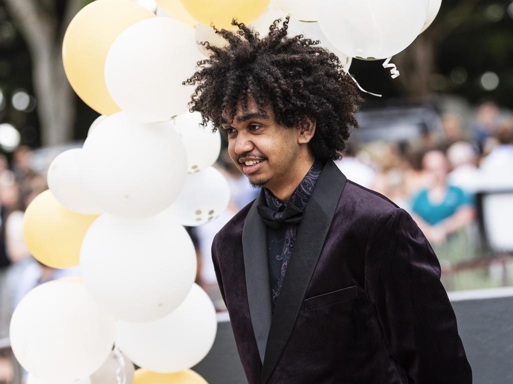 Lachlan Jackson at Centenary Heights State High School formal at Picnic Point, Friday, November 15, 2024. Picture: Kevin Farmer