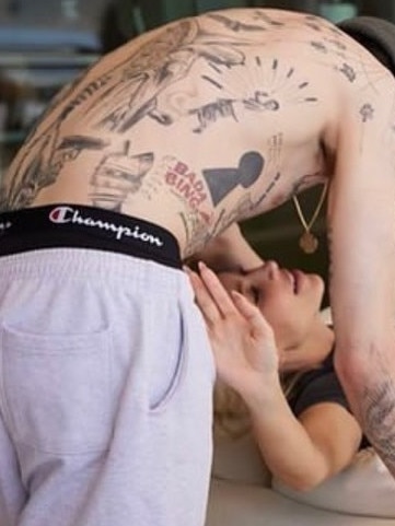 The 28-year-old got at least five tattoos as tribute to his ex Ariana Grande. Picture: Instagram