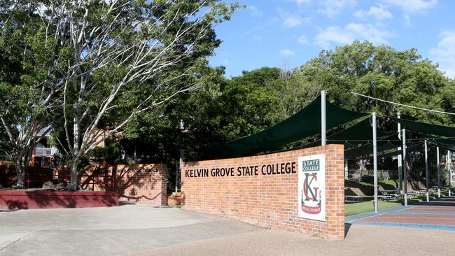 Kelvin Grove State College has been named in an online viral petition calling for earlier education on sexual consent. Photo: Steve Pohlner