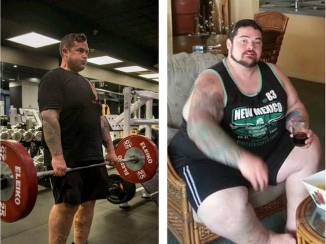 Bill Sparks lost 105kg after being told he was in danger of losing his leg.