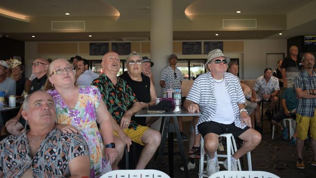 Punters at Darwin Turf Club watch the Melbourne Cup. Picture: (A)manda Parkinson