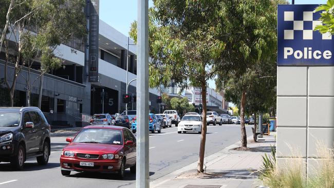 Drivers have been caught doing illegal right-hand turns out of Eastland, in front of Ringwood police station. Picture: Janine Eastgate