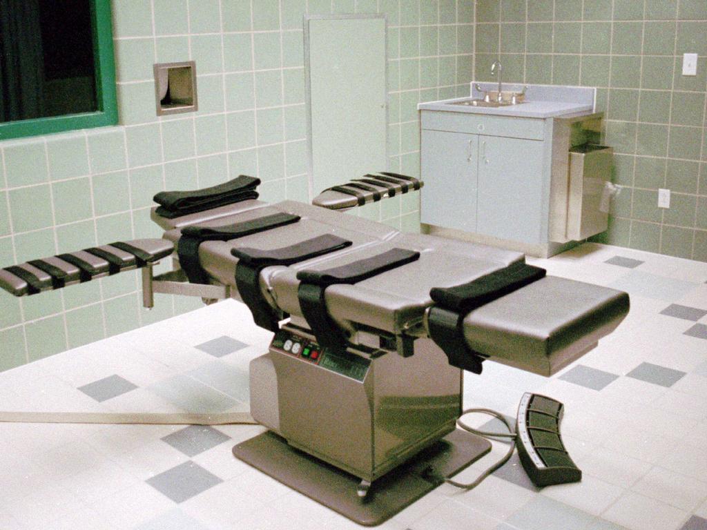 The execution chamber in Terre Haute, Indiana.