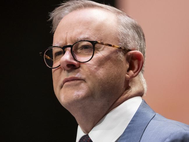 CANBERRA, AUSTRALIA, NewsWire Photos. JULY 22, 2023: The Prime Minister, Anthony Albanese addresses the ACT Labor Conference in Canberra  . Picture: NCA NewsWire / Martin Ollman