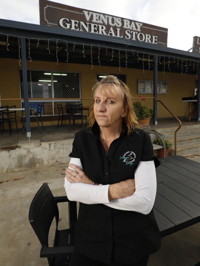 Nicole Elliott, Venus Bay general store owner. Picture: Robert Lang