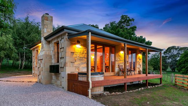 Blackwood Park Cottages at Mole Creek. Airbnb's most wish-listed homes in Tasmania. Picture: SUPPLIED